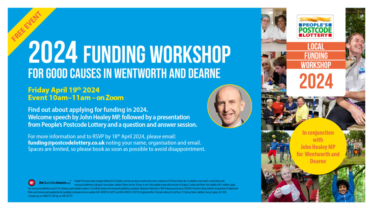 John Healey MP to hold free funding workshop for local charities - John ...